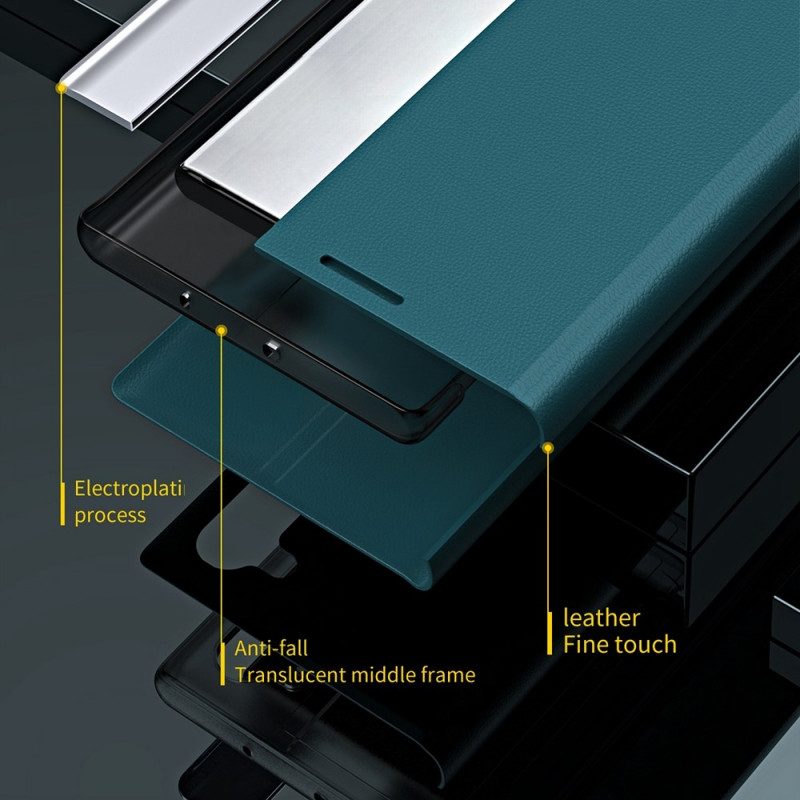Folio-fodral För Oppo Find X5 Pro Läderfodral Ny Design