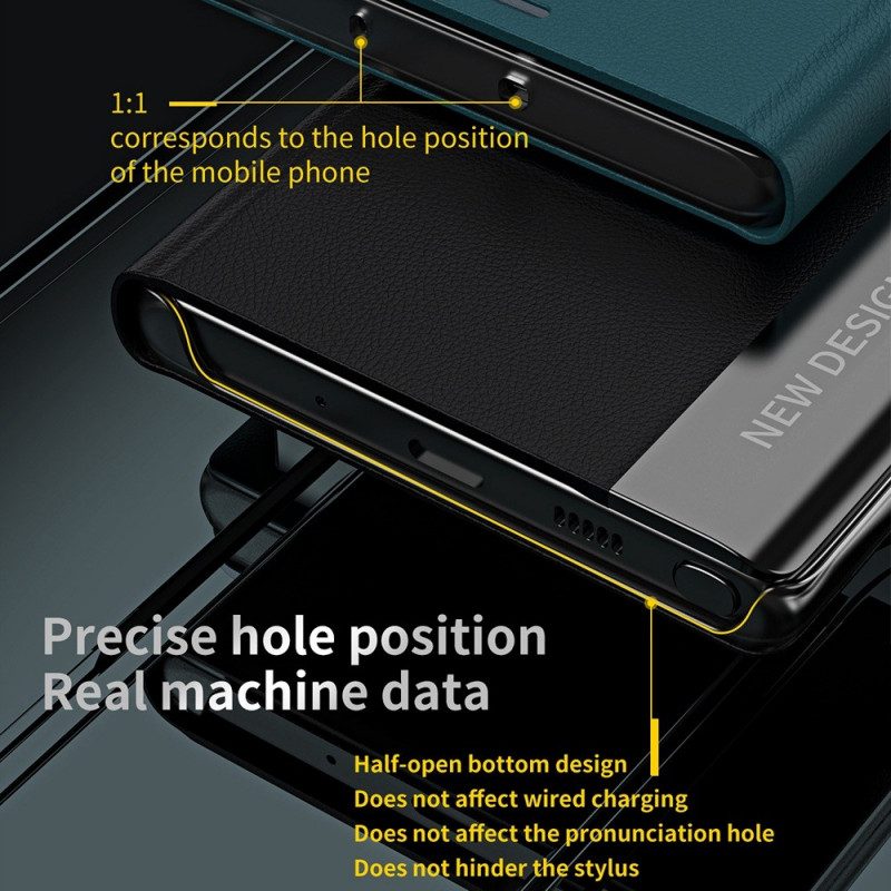 Folio-fodral För Oppo Find X5 Pro Läderfodral Ny Design