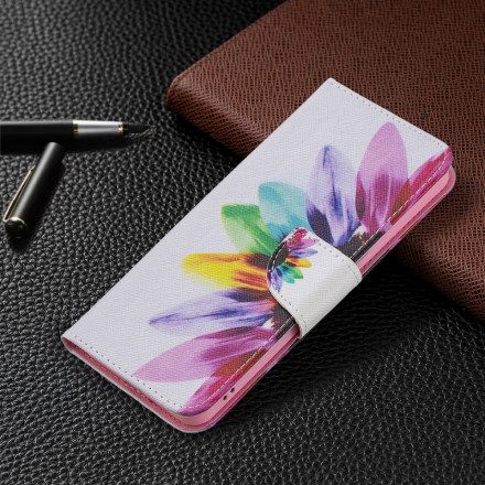 Folio-fodral För Oppo Reno 6 5G Akvarellblomma