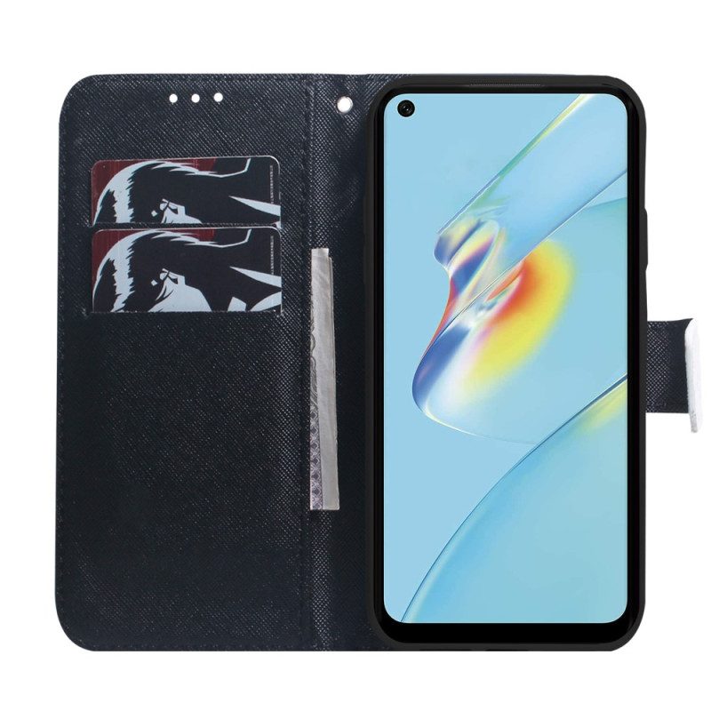 Folio-fodral För Oppo Reno 8 Lite Panda