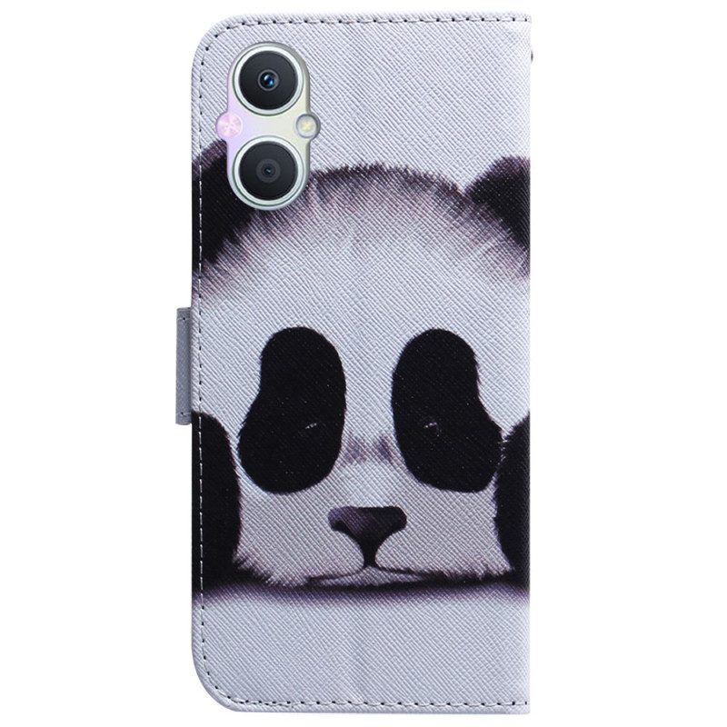 Folio-fodral För Oppo Reno 8 Lite Panda