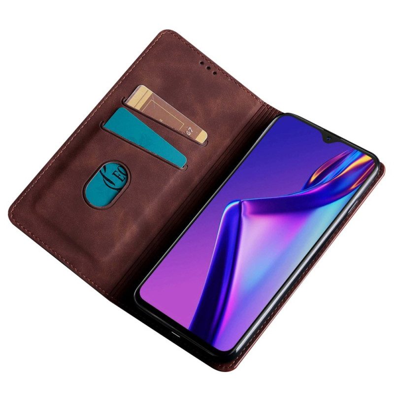 Folio-fodral För Oppo Reno 8 Pro Läderfodral Lädereffekt