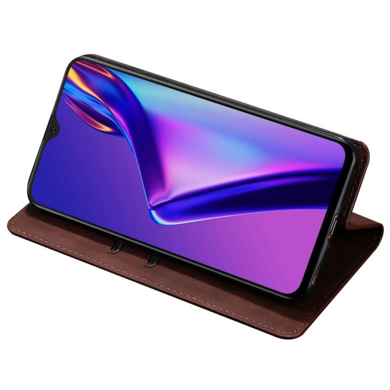 Folio-fodral För Oppo Reno 8 Pro Läderfodral Lädereffekt