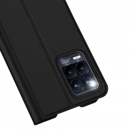 Folio-fodral För Realme 8 / 8 Pro Läderfodral Skin Pro Dux Ducis