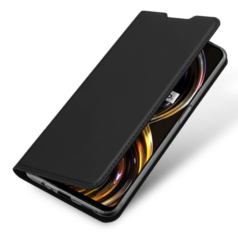 Folio-fodral För Realme 8i Läderfodral Skin Pro Dux Ducis