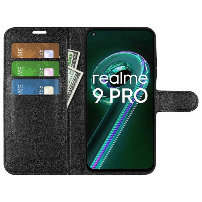 Folio-fodral För Realme 9 Pro 5G Klassisk