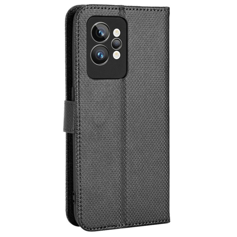 Folio-fodral För Realme GT2 Pro Med Kedjar Thong Style