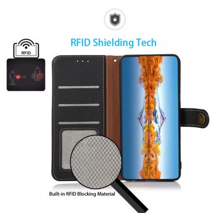 Folio-fodral För Sony Xperia 1 III Imitation Läder Khazneh Rfid