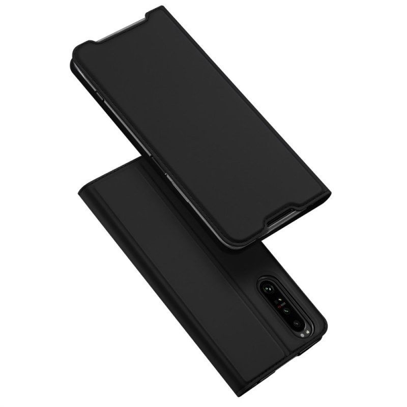 Folio-fodral För Sony Xperia 1 IV Läderfodral Dux Ducis Pro Series Skin