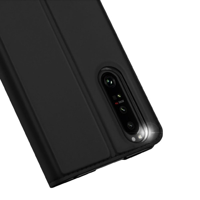 Folio-fodral För Sony Xperia 1 IV Läderfodral Dux Ducis Pro Series Skin