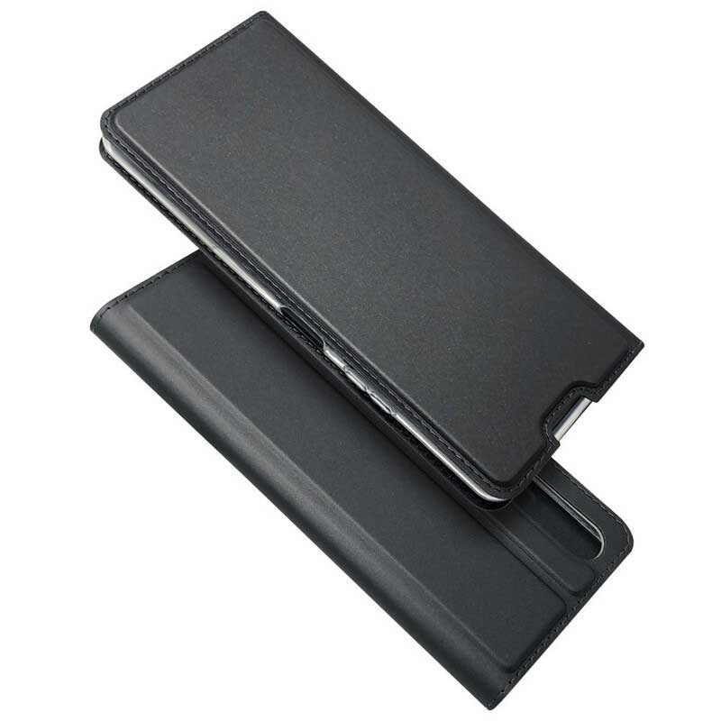 Folio-fodral För Sony Xperia 10 II Läderfodral Magnetiskt Lås