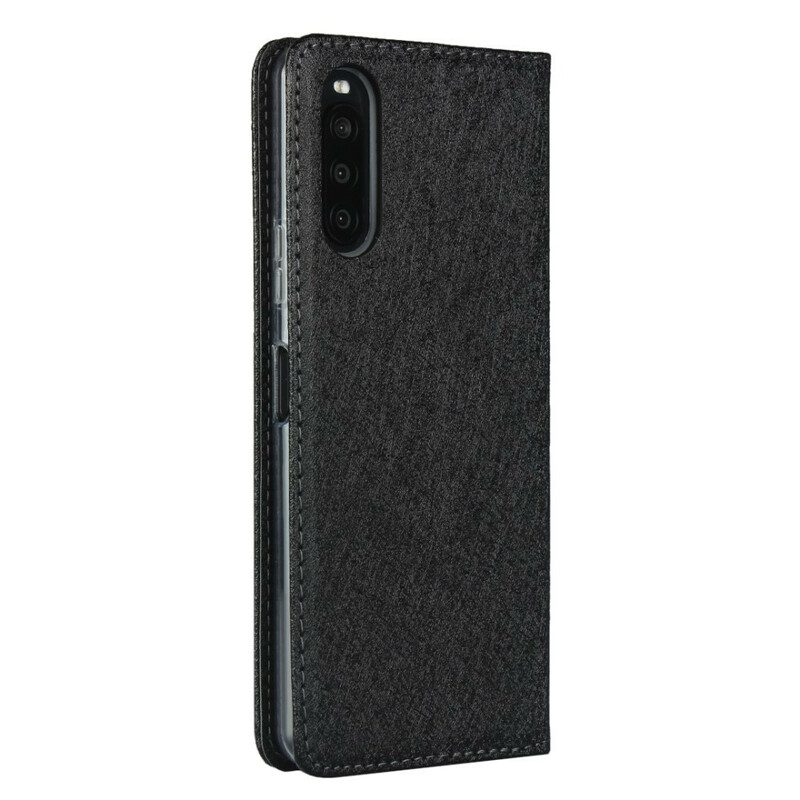 Folio-fodral För Sony Xperia 10 II Läderfodral Mjuk Läderstil Med Rem