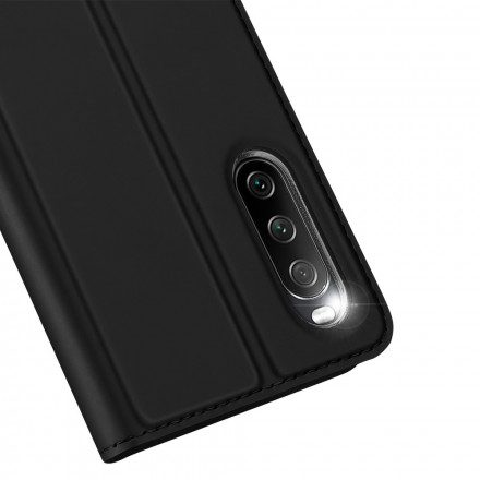 Folio-fodral För Sony Xperia 10 III Läderfodral Skin Pro Dux Ducis