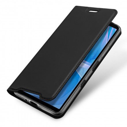 Folio-fodral För Sony Xperia 10 III Läderfodral Skin Pro Dux Ducis