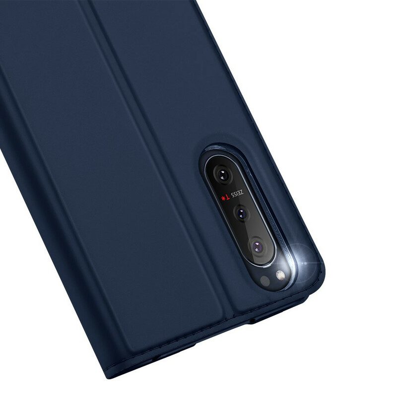 Folio-fodral För Sony Xperia 5 II Läderfodral Skin Pro Dux Ducis