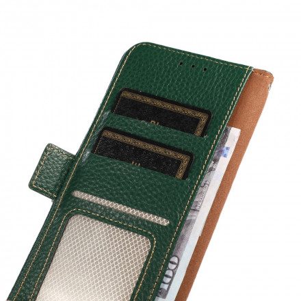 Folio-fodral För Sony Xperia 5 III Liche Läder Khazneh Rfid