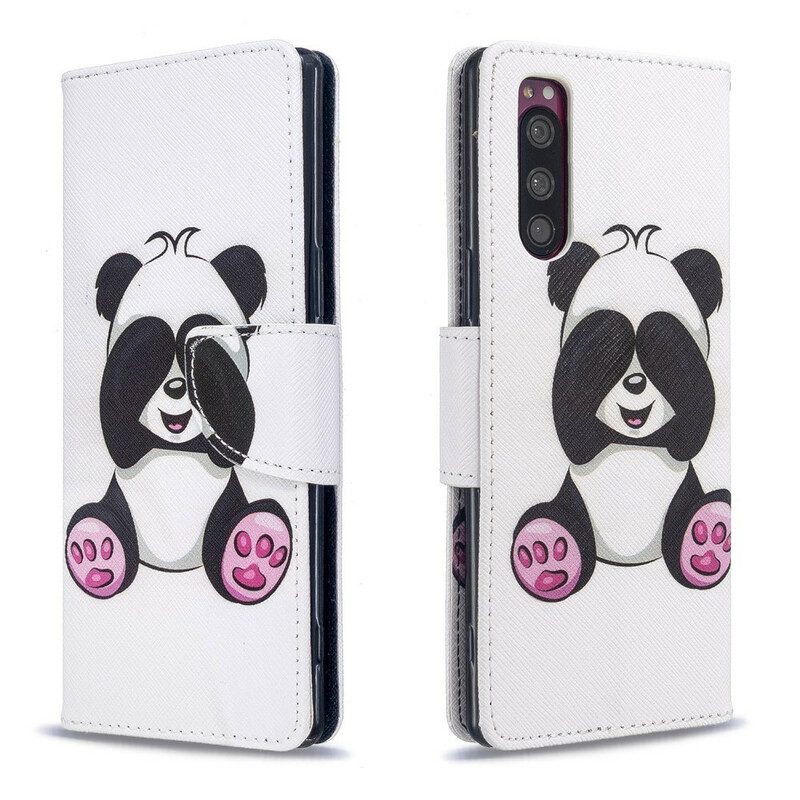 Folio-fodral För Sony Xperia 5 Panda Kul