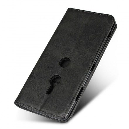 Folio-fodral För Sony Xperia XZ3 Läderfodral Lädereffekt