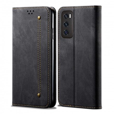 Folio-fodral För Vivo Y70 Läderfodral Denimtyg