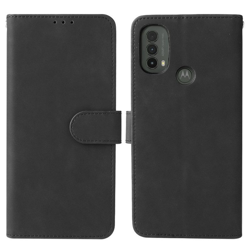 Läderfodral För Moto E40 / E30 / E20 Skin-touch