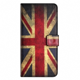 Läderfodral För OnePlus 10T 5G Vintage Brittisk Flagga