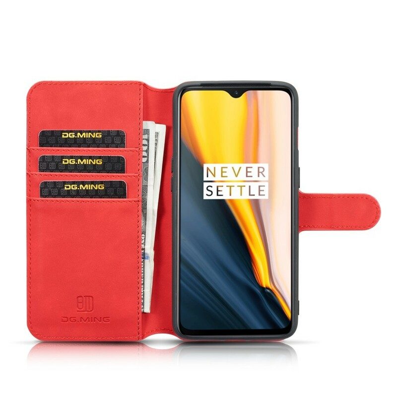 Läderfodral För OnePlus 7 Dg. Ming Retro