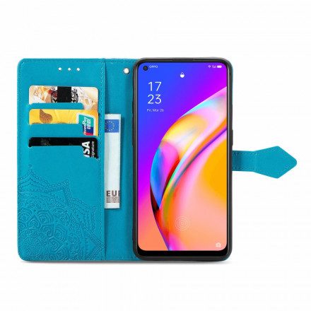 Läderfodral För Oppo A94 5G Medelålders Mandala