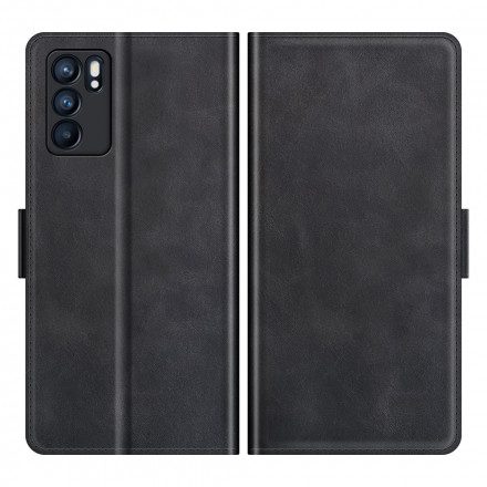 Läderfodral För Oppo Reno 6 5G Dubbellås