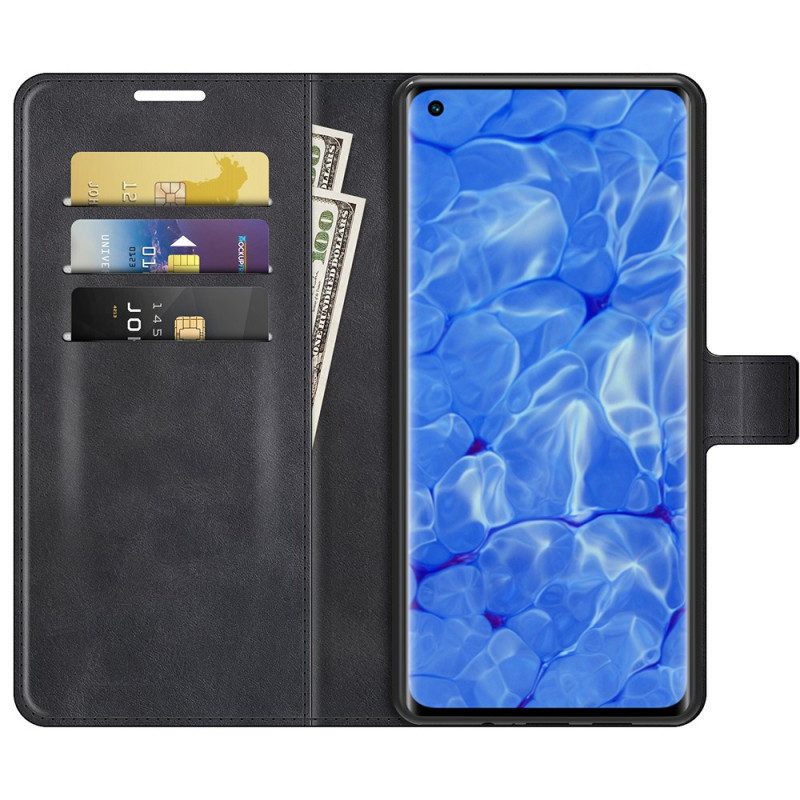 Läderfodral För Oppo Reno 6 Pro 5G Skin-touch Mjukhet