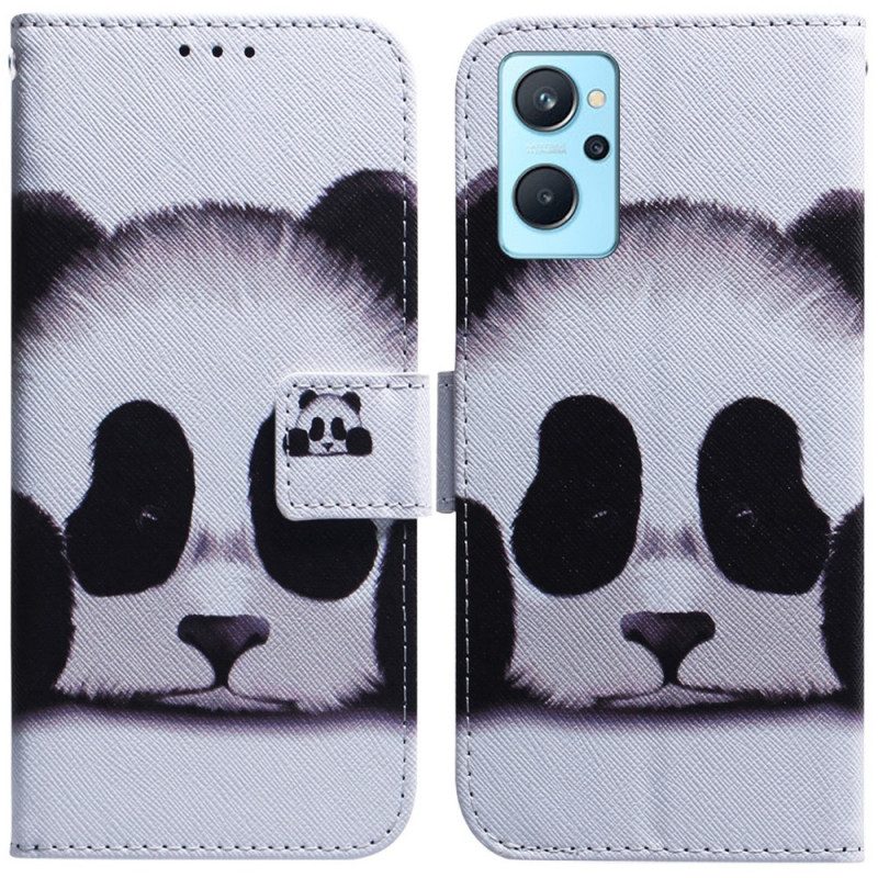 Läderfodral För Realme 9i Panda