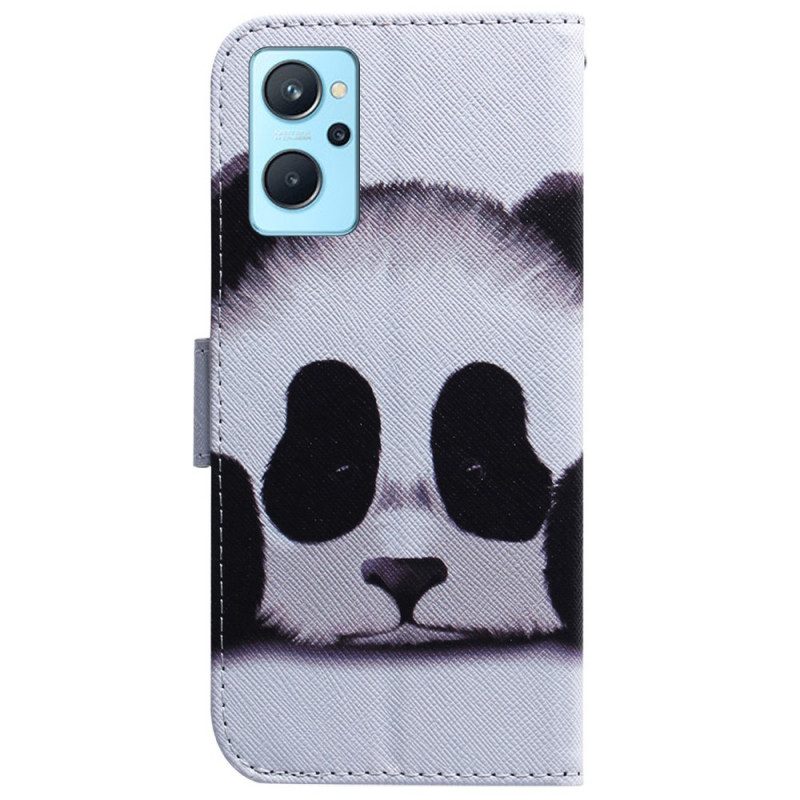 Läderfodral För Realme 9i Panda