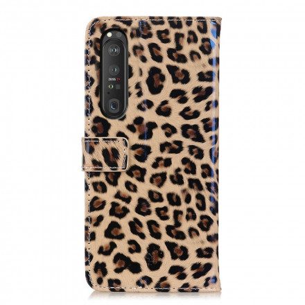 Läderfodral För Sony Xperia 1 III Leopard