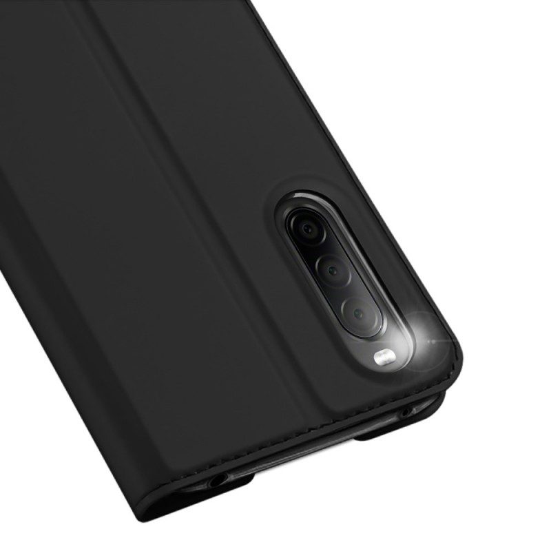 Läderfodral För Sony Xperia 10 IV Skin Pro Dux Ducis