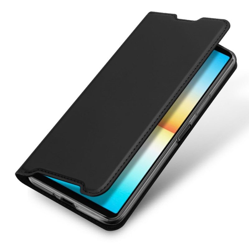 Läderfodral För Sony Xperia 10 IV Skin Pro Dux Ducis