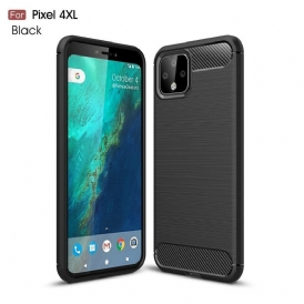 Mobilskal För Google Pixel 4 XL Borstad Kolfiber