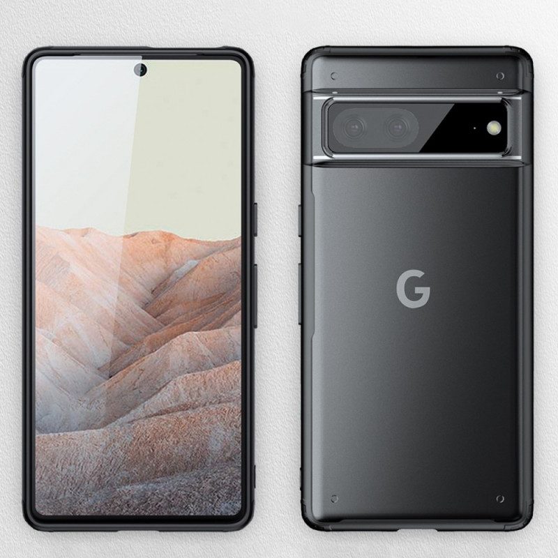 Mobilskal För Google Pixel 7 Genomskinliga Färgade Kanter