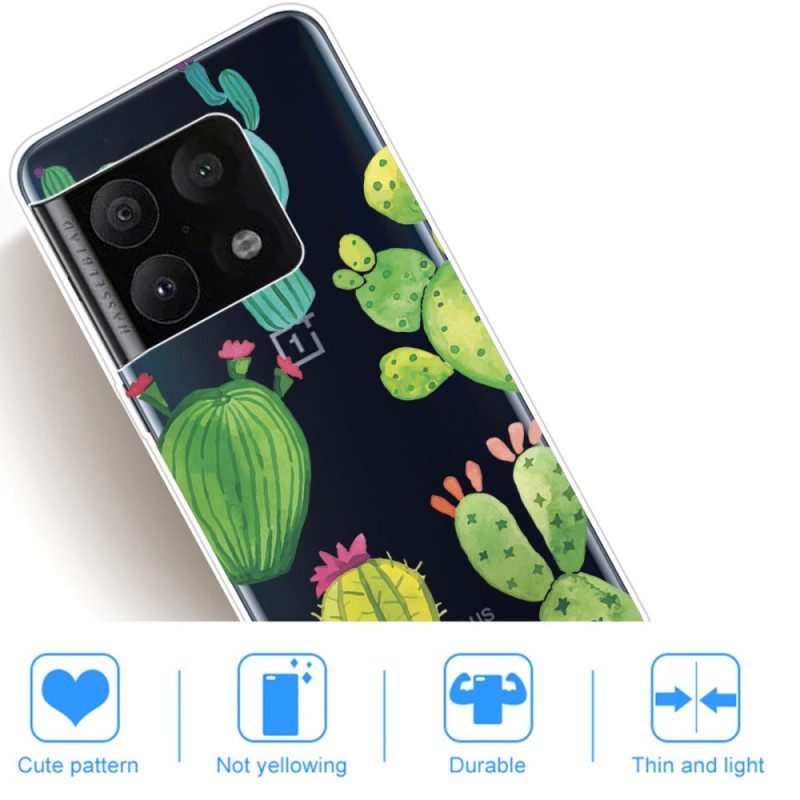 Mobilskal För OnePlus 10 Pro 5G Kaktus Akvarell