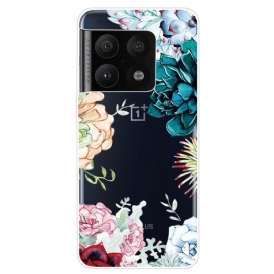 Mobilskal För OnePlus 10 Pro 5G Sömlösa Akvarellblommor