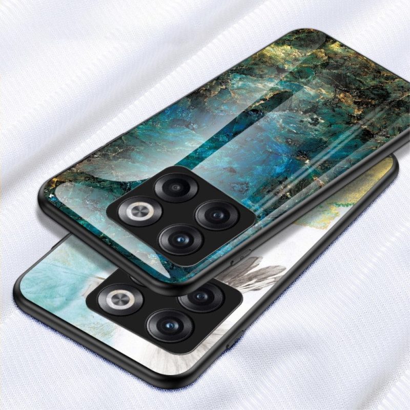 Mobilskal För OnePlus 10T 5G Marmor Härdat Glas