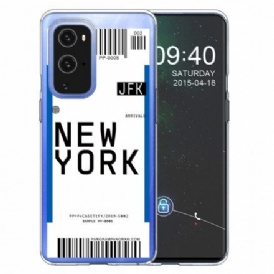 Mobilskal För OnePlus 9 Pro Boardingkort Till New York