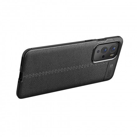 Mobilskal För OnePlus 9 Pro Double Line Litchi Lädereffekt