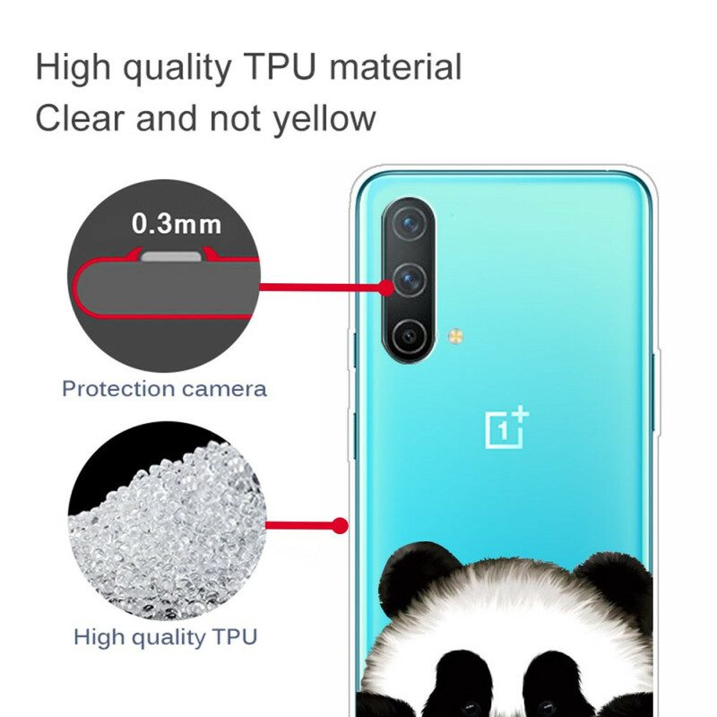 Mobilskal För OnePlus Nord CE 5G Transparent Panda