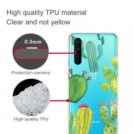 Mobilskal För OnePlus Nord Kaktus Akvarell
