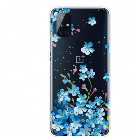 Mobilskal För OnePlus Nord N100 Blå Blommor