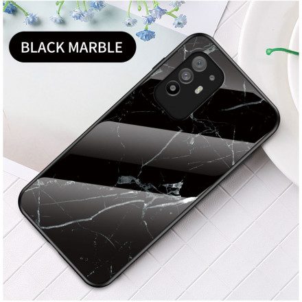 Mobilskal För Oppo A94 5G Marmorfärger Härdat Glas