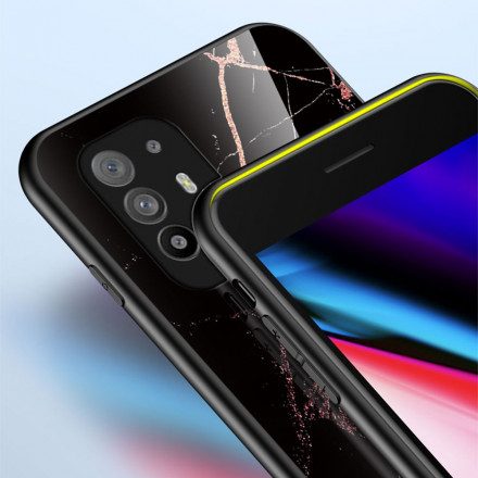 Mobilskal För Oppo A94 5G Marmorfärger Härdat Glas