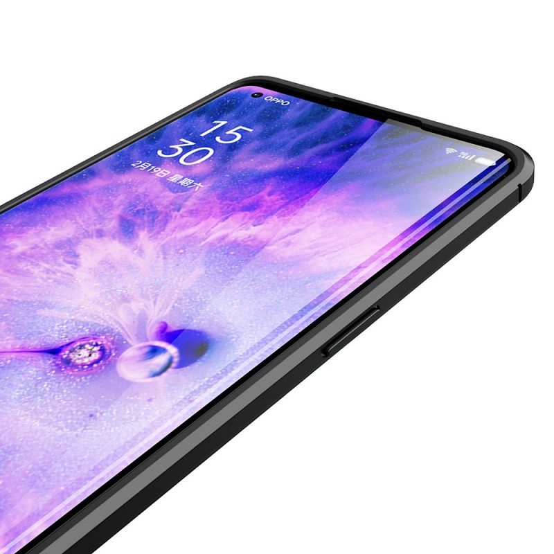 Mobilskal För Oppo Find X5 Pro Double Line Litchi Lädereffekt