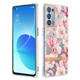 Mobilskal För Oppo Reno 6 Pro 5G Sömlöst Blommönster