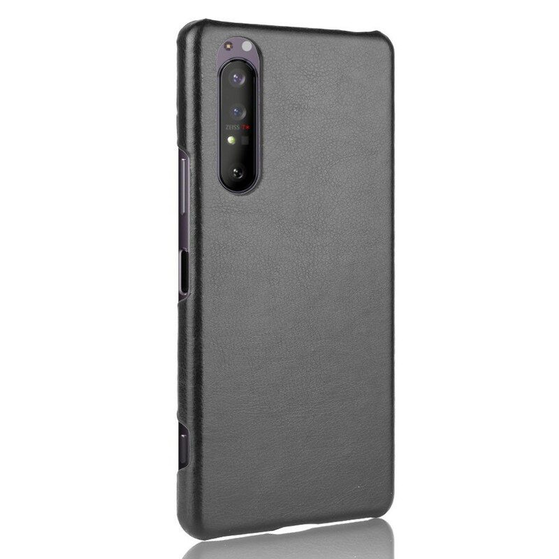 Mobilskal För Sony Xperia 1 II Litchi-lädereffekt