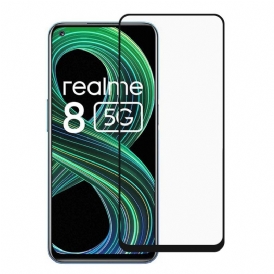 Realme 8 5G Black Edge Skärmskydd I Härdat Glas